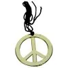 Collier Avec Pendentif Peace And Love Doré