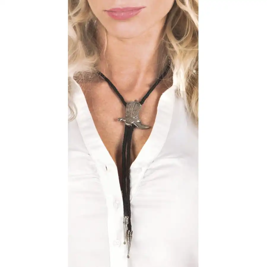 Collier Cravate Western Santiag 1 Collier Cravate Western Santiag