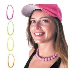 Collier De Perles Grossissantes Fluo