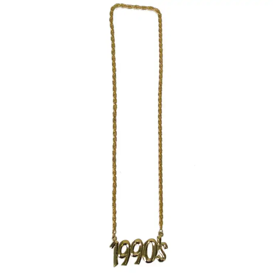 Collier Doré Avec Pendentif 1990 1 Collier Doré Avec Pendentif 1990
