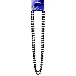 Collier Double Rangée De Perles Noires