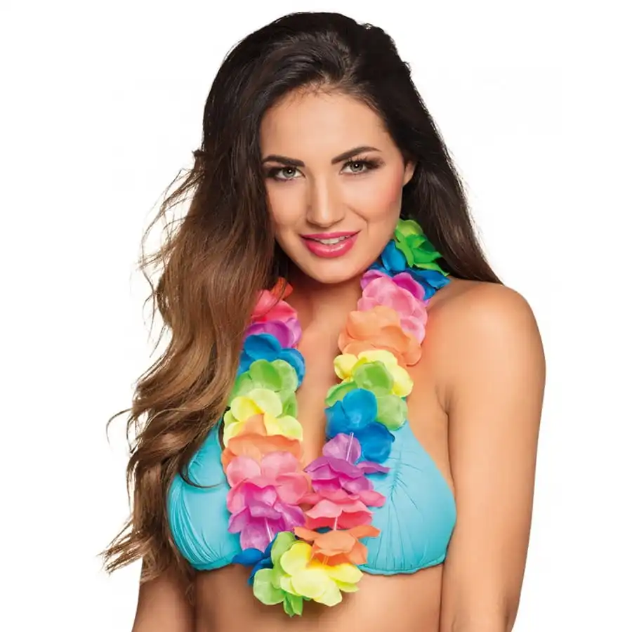 Collier Tahitien De Luxe Couleur Fluo 2 Collier Tahitien De Luxe Couleur Fluo – Image 2