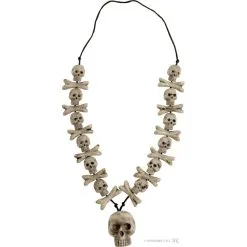 Collier Tetes De Mort Et Os