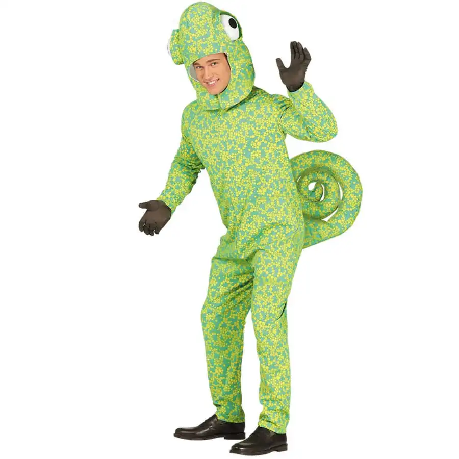 Combinaison De Caméléon Vert Pour Adulte 1 Combinaison De Caméléon Vert Pour Adulte