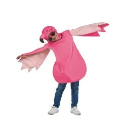 Combinaison De Flamant Rose Avec Cagoule, Fille