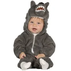 Combinaison De Petit Loup Gris Pour Bébé