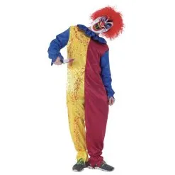 Combinaison Jaune Rouge De Clown Halloween Enfant