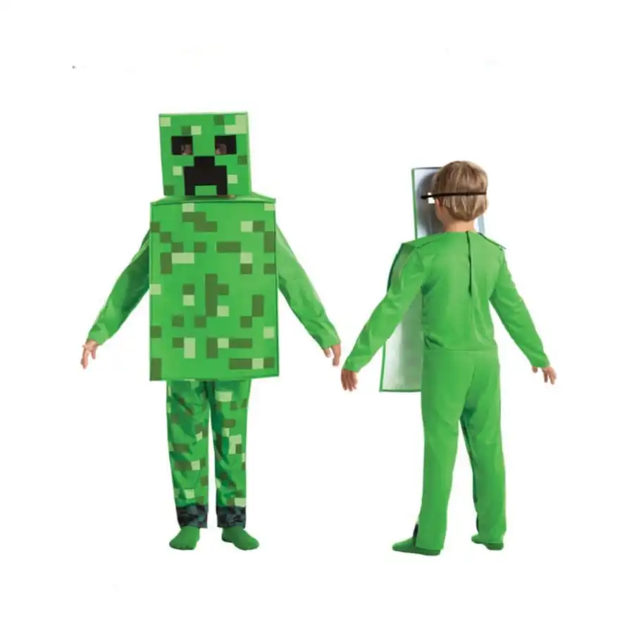 Combinaison Minecraft Creeper Pour Enfant 1 Combinaison Minecraft Creeper Pour Enfant