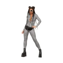 Combinaison Moulante Vichy Noir Et Blanche, Femme