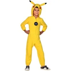Combinaison Pikachu Pour Enfant, Avec Capuche