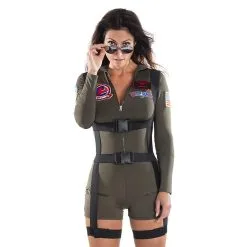Combinaison Shorty De Top Gun Pour Femme -Camouflage Soldes Boutique Combinaison shorty de top gun pour femme 69132