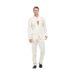 Costume 3 Pièces Blanc Pour Homme -Camouflage Soldes Boutique Costume 3 pieces blanc pour homme 56831