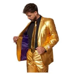 Costume 3 Pièces Doré Uni -Camouflage Soldes Boutique Costume 3 pieces dore uni 68230