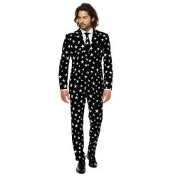 Costume 3 Pièces étoiles Sur Fond Noir