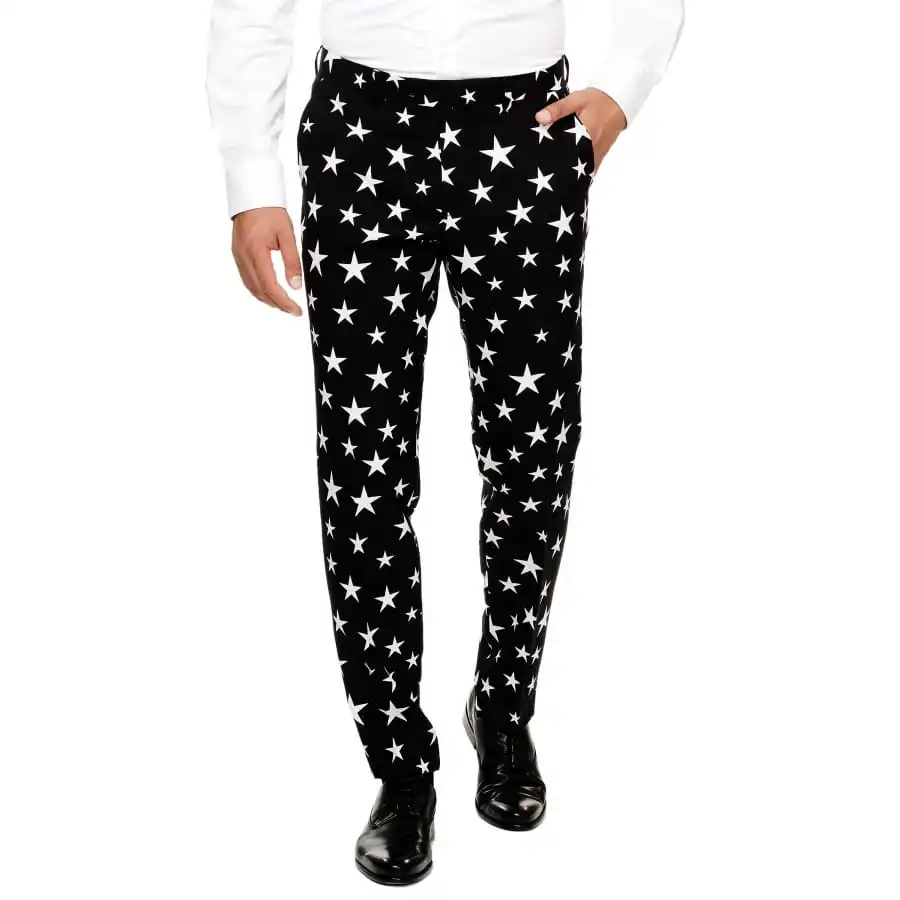 Costume 3 Pièces étoiles Sur Fond Noir 2 Costume 3 Pièces étoiles Sur Fond Noir – Image 2