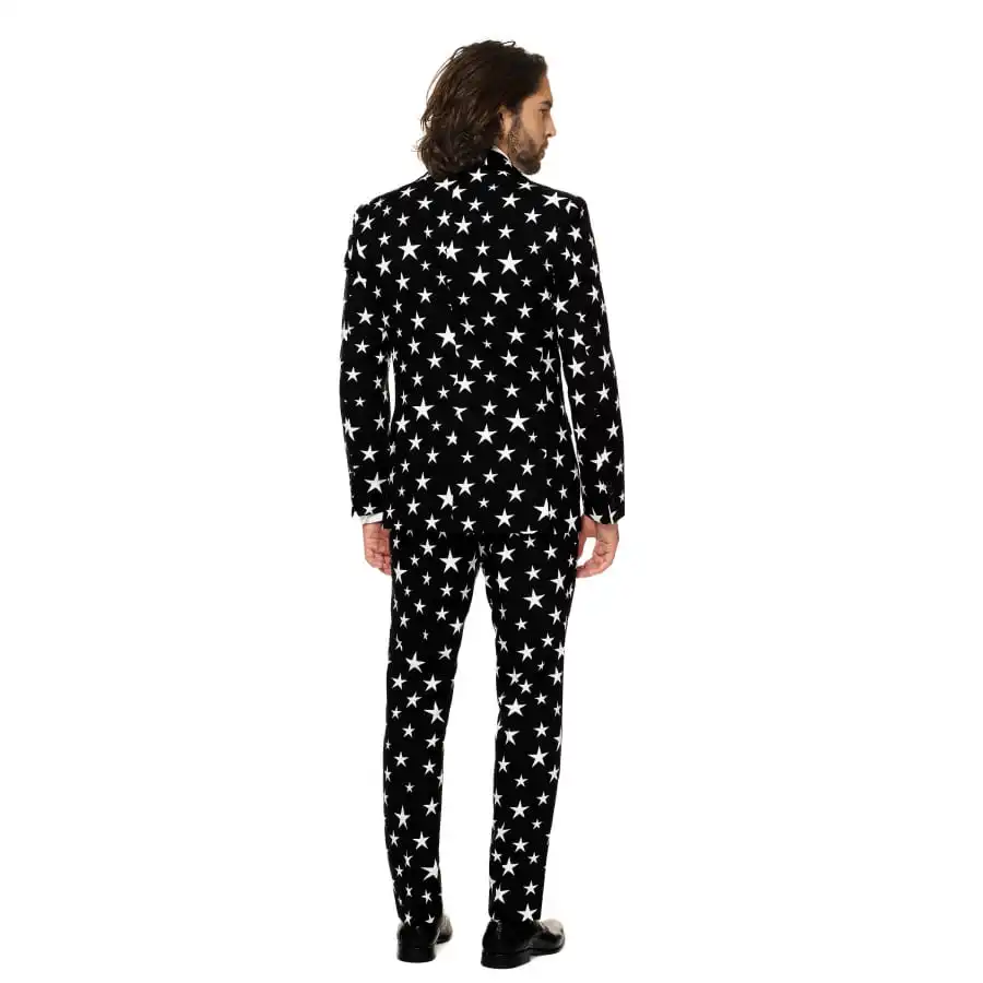 Costume 3 Pièces étoiles Sur Fond Noir 3 Costume 3 Pièces étoiles Sur Fond Noir – Image 3
