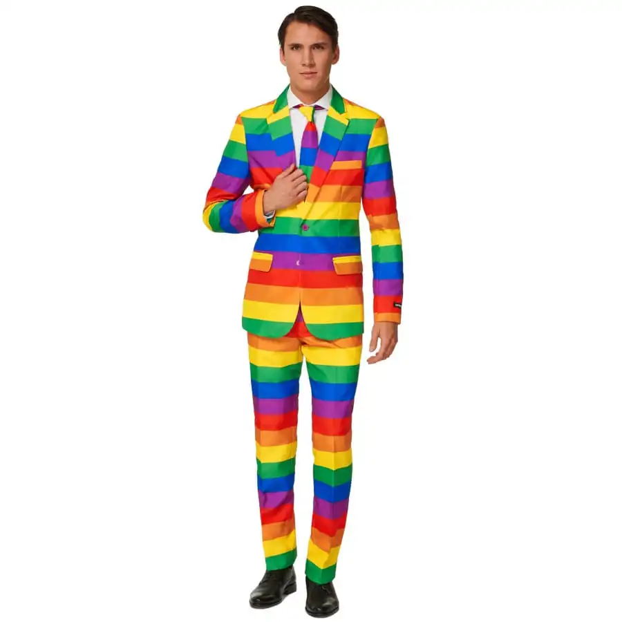 Costume 3 Pièces Gaypride Pour Homme 1 Costume 3 Pièces Gaypride Pour Homme