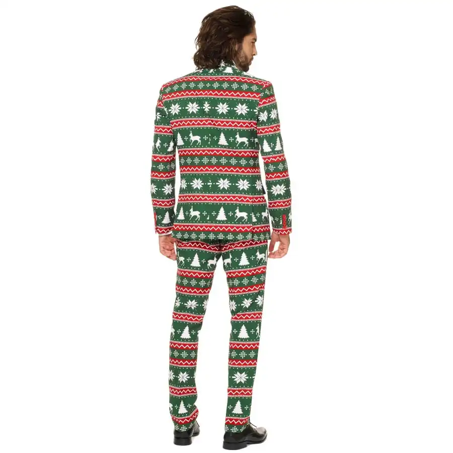 Costume 3 Pièces Kitsch De Noel Pour Homme 3 Costume 3 Pièces Kitsch De Noel Pour Homme – Image 3