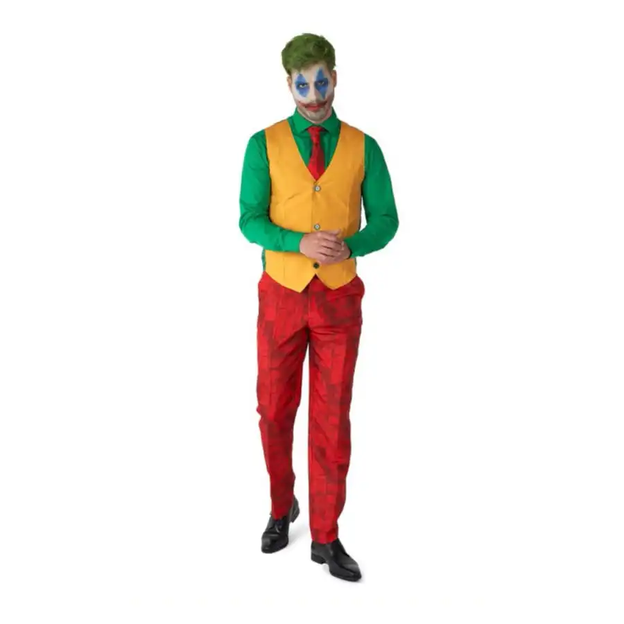 Costume 4 Pièces Du Joker Pour Adulte 3 Costume 4 Pièces Du Joker Pour Adulte – Image 3
