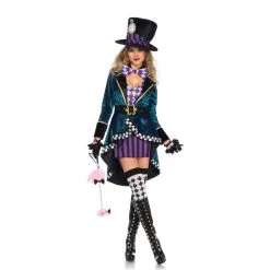 Costume Adulte De Femme Chapelier Fou