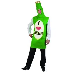 Costume Bouteille De Bière I Love Beer -Camouflage Soldes Boutique Costume bouteille de biere i love beer 24194