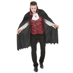 Costume Cape De Vampire Imprimé Têtes De Mort
