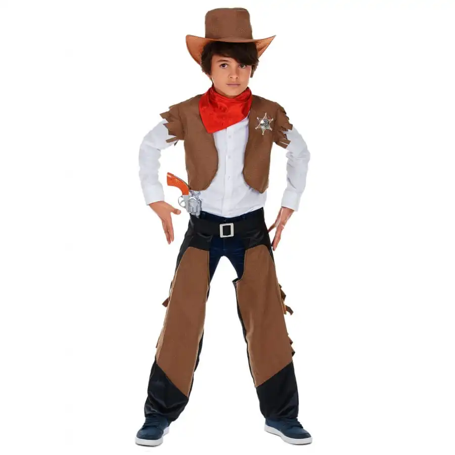 Costume Classique De Petit Cow-boy Marron 1 Costume Classique De Petit Cow-boy Marron