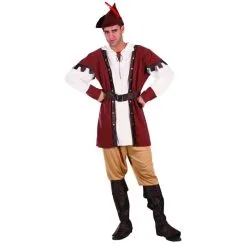 Costume D'archer Médiéval Pour Homme, Marron -Camouflage Soldes Boutique Costume d archer medieval pour homme marron 21500
