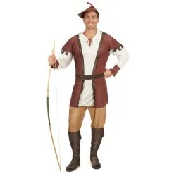 Costume D'archer Médiéval Pour Homme, Marron