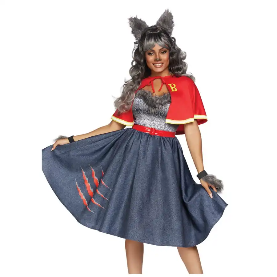 Costume D'écolière Loup Garou Pour Femme 1 Costume D'écolière Loup Garou Pour Femme