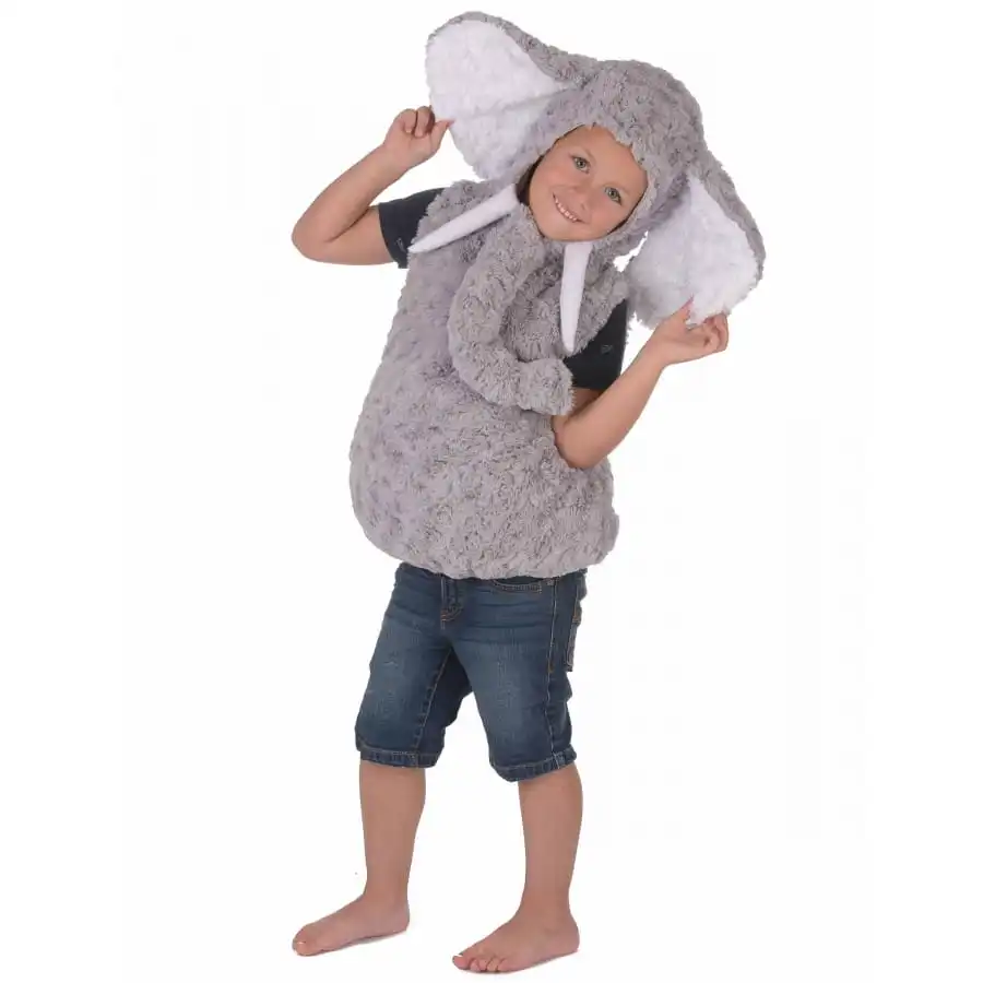 Costume D'éléphant Gris En Peluche Pour Enfant 3 Costume D'éléphant Gris En Peluche Pour Enfant – Image 3
