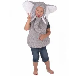 Costume D'éléphant Gris En Peluche Pour Enfant 7 Costume D'éléphant Gris En Peluche Pour Enfant -Camouflage Soldes Boutique Costume d elephant gris en peluche pour enfant 48552