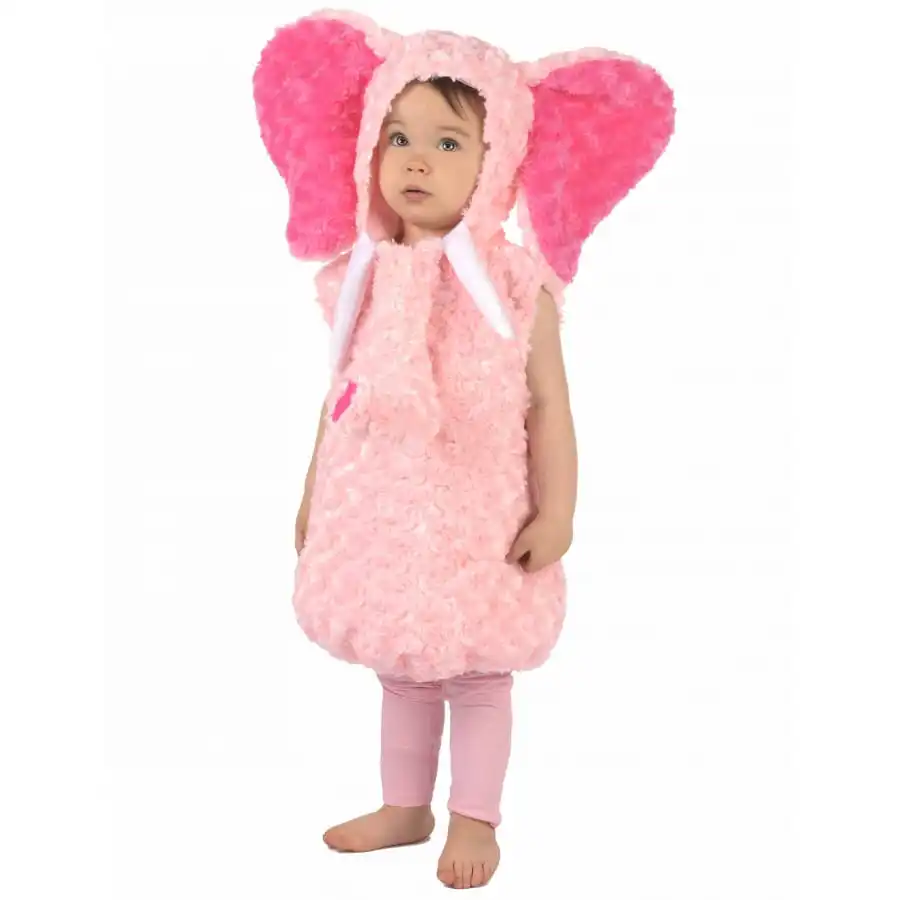 Costume D'éléphant Rose En Peluche Pour Enfant 2 Costume D'éléphant Rose En Peluche Pour Enfant – Image 2