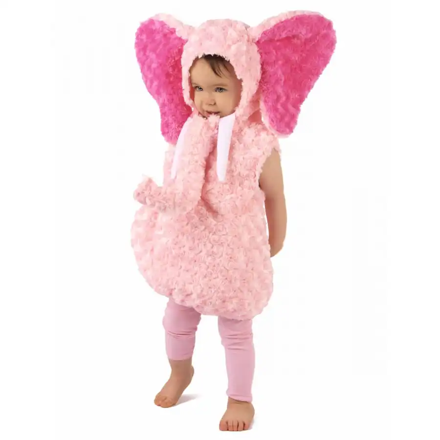 Costume D'éléphant Rose En Peluche Pour Enfant 1 Costume D'éléphant Rose En Peluche Pour Enfant