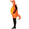 Costume D'hippocampe Orange Pour Adulte