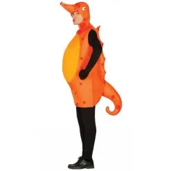 Costume D'hippocampe Orange Pour Adulte