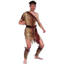 Costume D'homme Des Cavernes Motifs Léopard -Camouflage Soldes Boutique Costume d homme des cavernes motifs leopard 24128