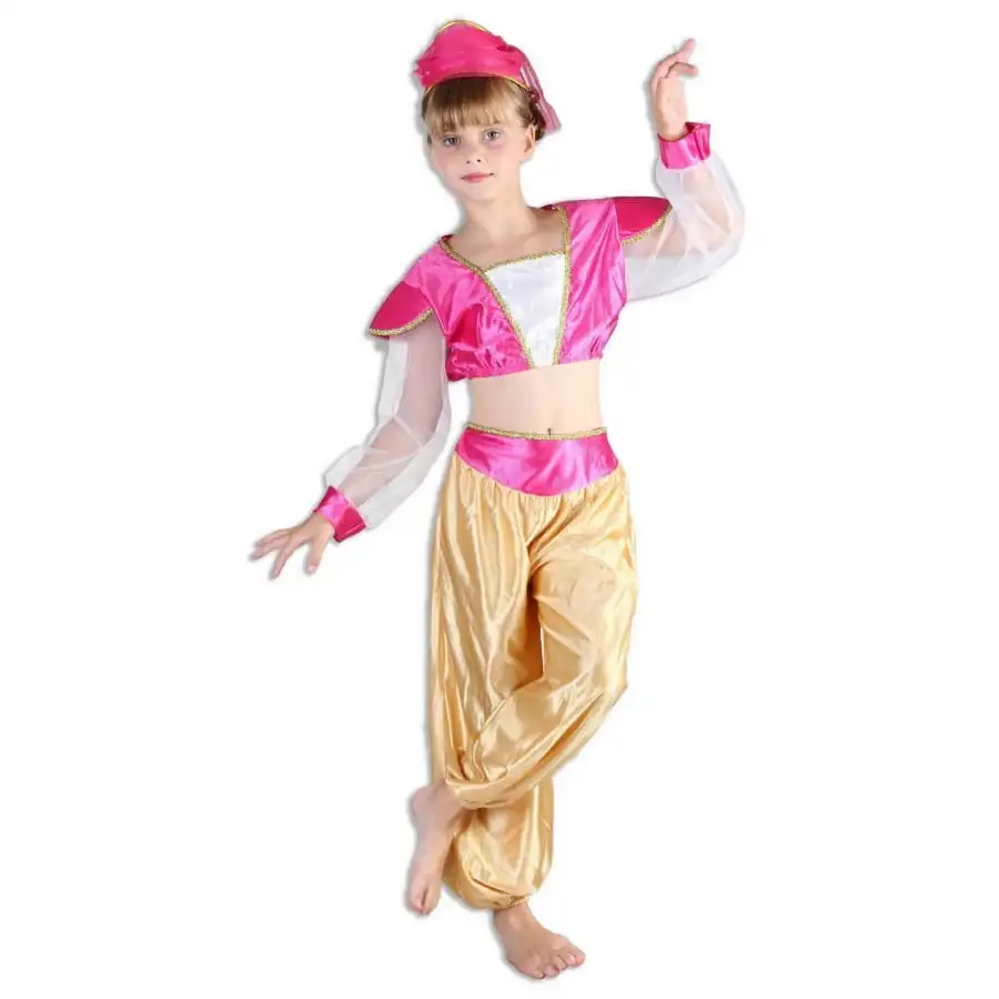 Costume Danseuse Orientale Rose Et Or Pour Fille 1 Costume Danseuse Orientale Rose Et Or Pour Fille