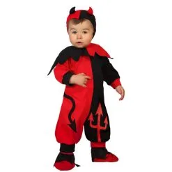 Costume De Bébé Diable Rouge Et Noir