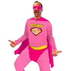 Costume De Biteman Rose Pour Homme