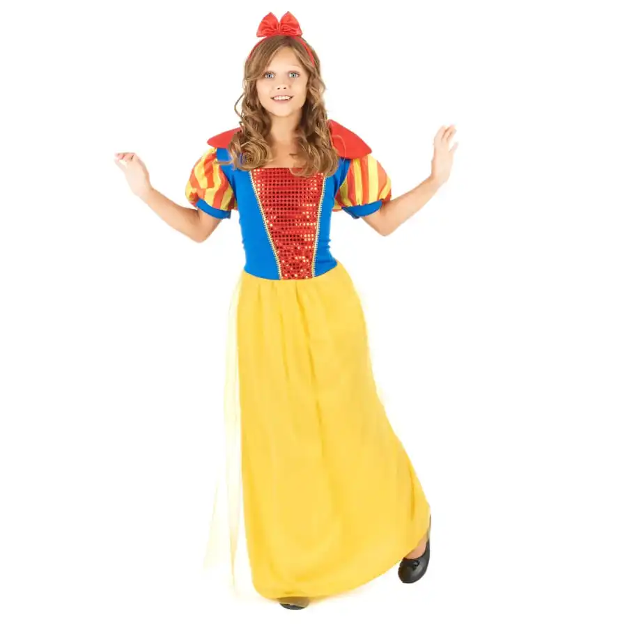 Costume De Blanche Avec Paillettes, Enfant 1 Costume De Blanche Avec Paillettes, Enfant