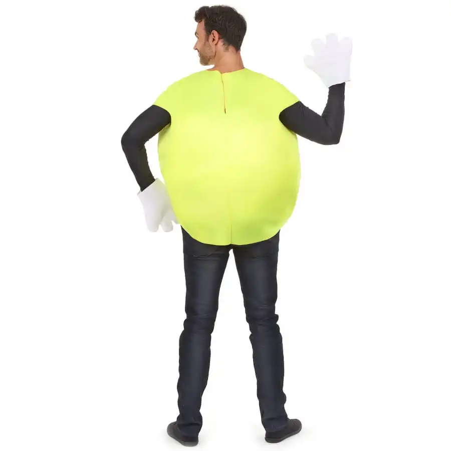Costume De Bonbon Jaune Avec Gants 3 Costume De Bonbon Jaune Avec Gants – Image 3