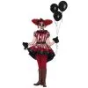Costume De Clown Tueur Rouge Et Noir Pour Fille