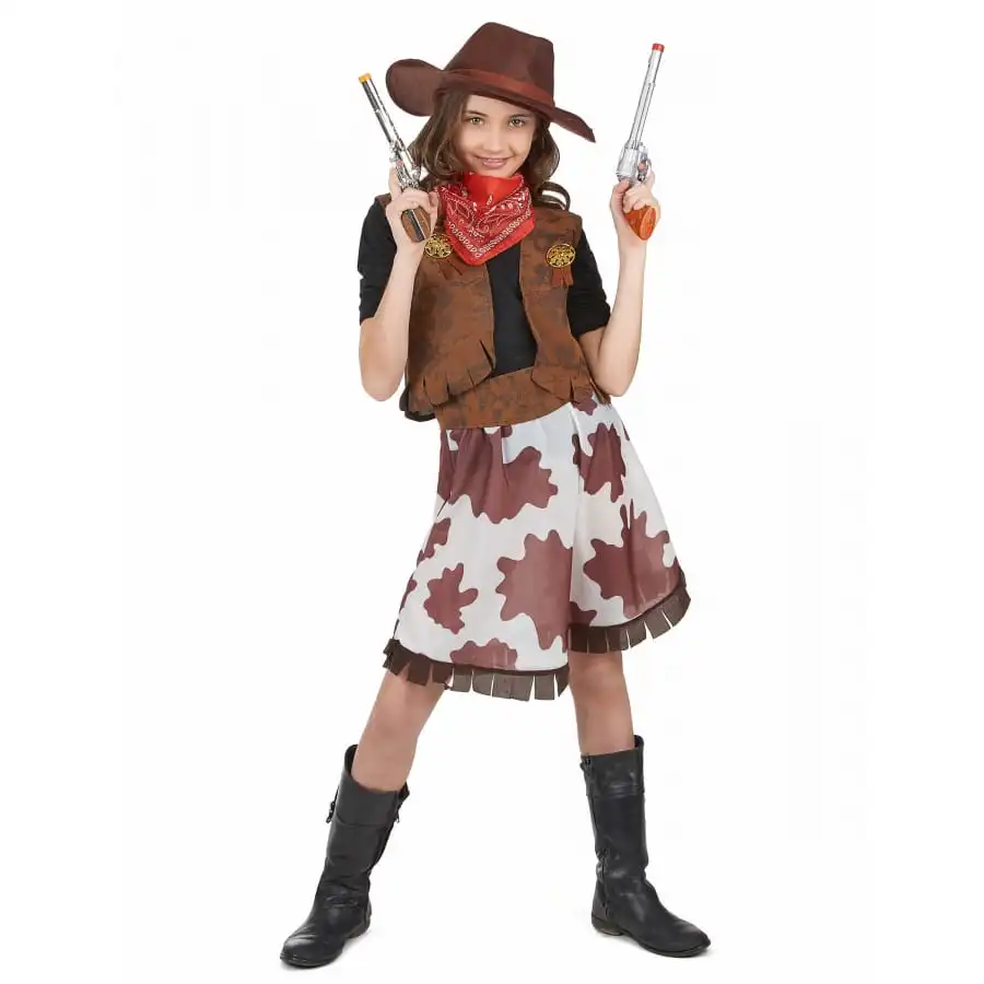 Costume De Cowgirl Vachette Pour Fillette 2 Costume De Cowgirl Vachette Pour Fillette – Image 2