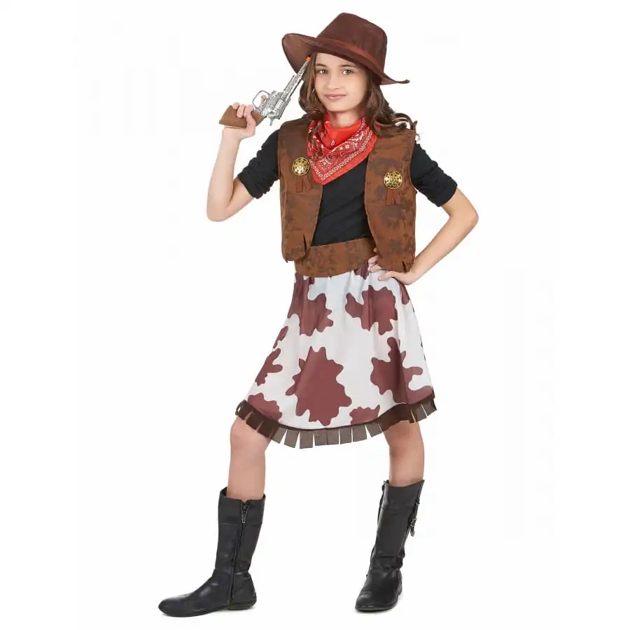 Costume De Cowgirl Vachette Pour Fillette 3 Costume De Cowgirl Vachette Pour Fillette – Image 3