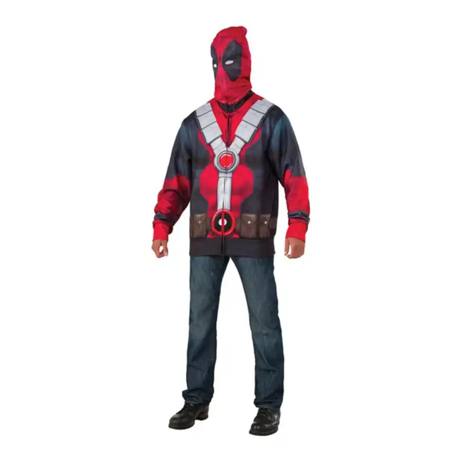 Costume De Deadpool Pour Homme Avec Cagoule 1 Costume De Deadpool Pour Homme Avec Cagoule