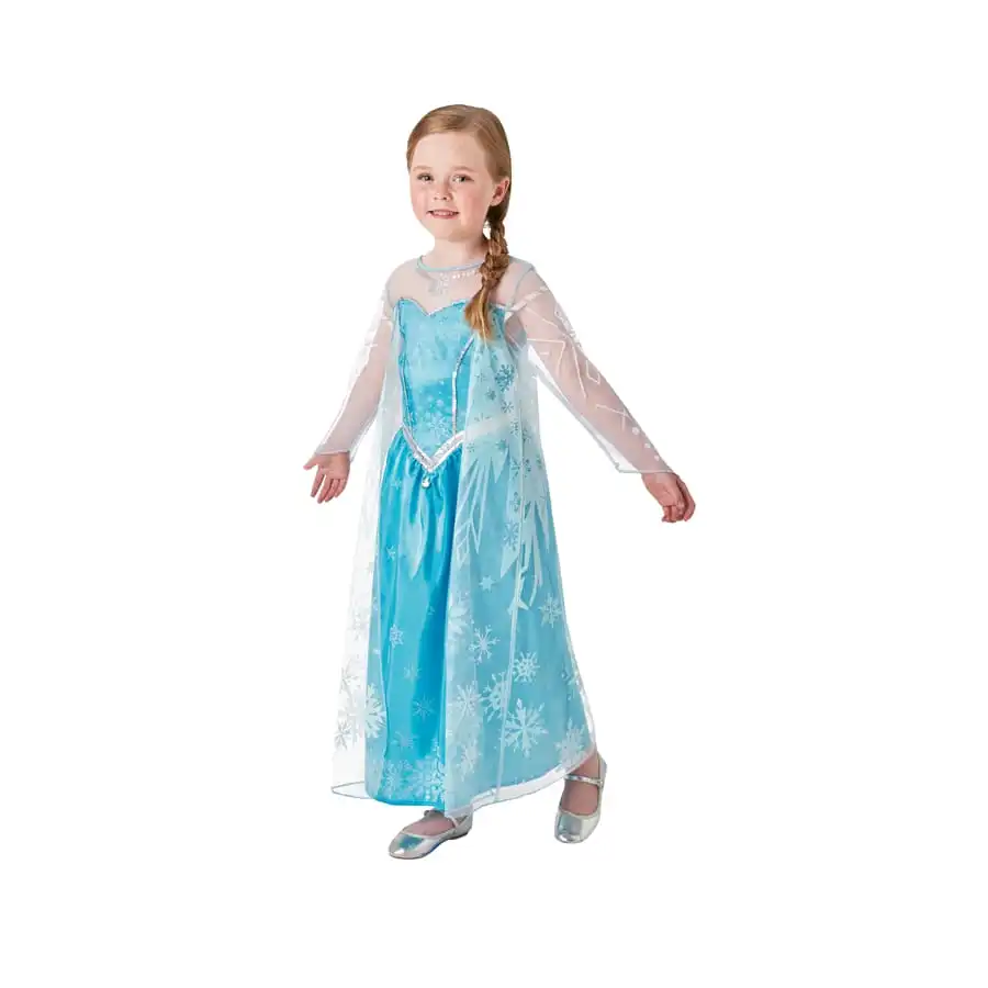 Costume De Elsa Pour Fillette, Reine Des Neiges 1 Costume De Elsa Pour Fillette, Reine Des Neiges