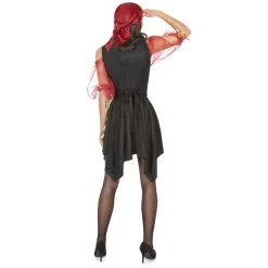 Costume De Femme Pirate Avec Corset Noir Et Doré -Camouflage Soldes Boutique Costume de femme pirate avec corset noir et dore 17875