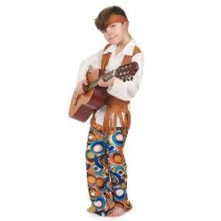 Costume De Hippie Pour Garçon, Pantalon à Motifs -Camouflage Soldes Boutique Costume de hippie pour garcon pantalon a motifs 12320