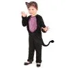 Costume De Petit Chat Noir Au Ventre Rose